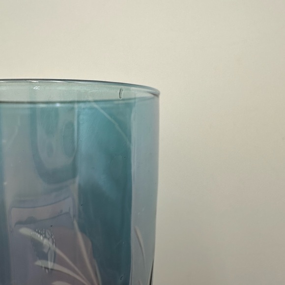 Elegant vintage blue/purple Hue Champagne glasses [set of 4], 8” - Picture 5 of 11